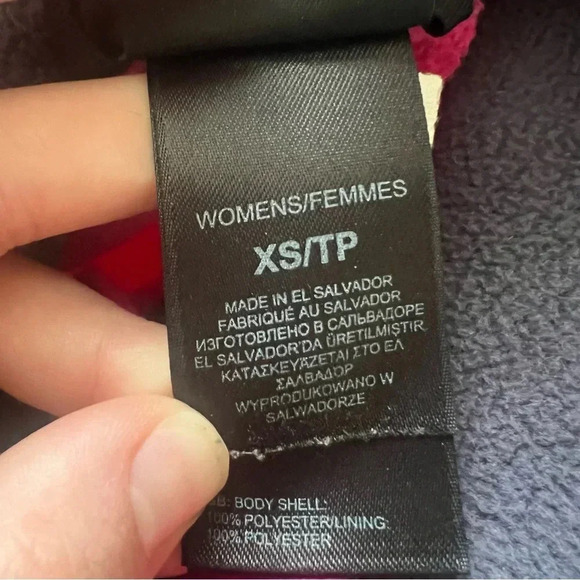 {The Northface} Pink and Gray zip up fleece jacket - Picture 4 of 9